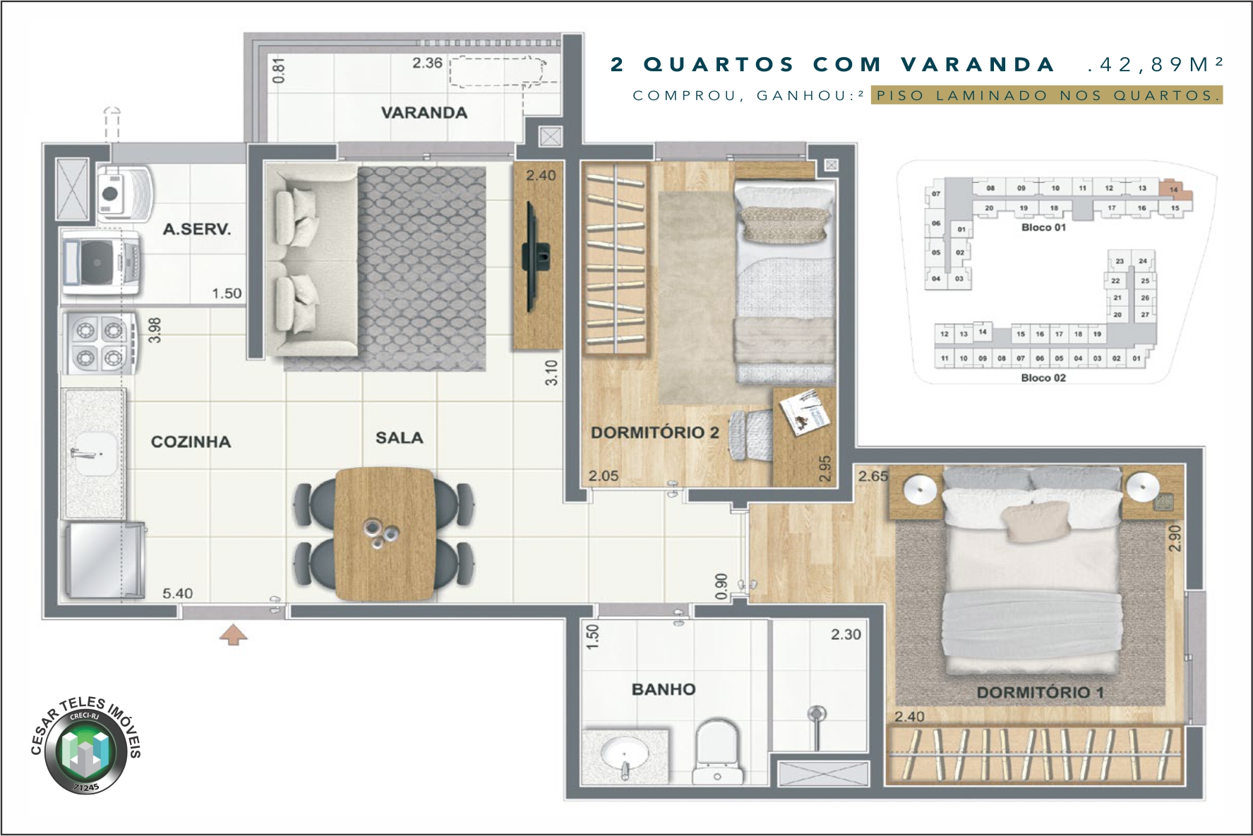 Foto do imóvel: Apartamento com 1 Quarto à Venda, 32 m² em Centro - Niterói