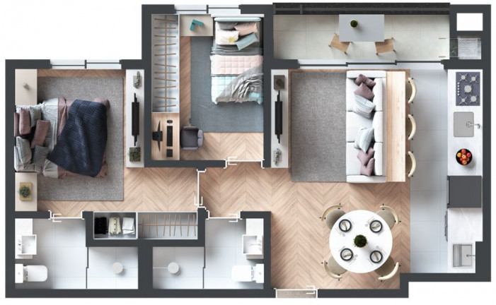 Imagem Apartamento com 2 Quartos à Venda, 56 m²em Juvevê - Curitiba