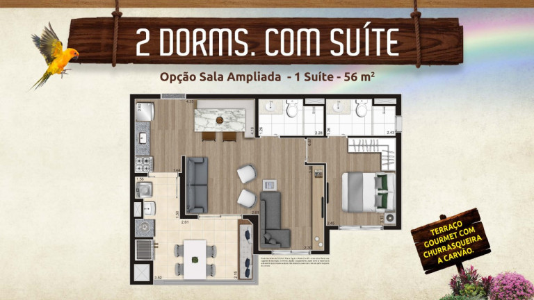 Apartamento com 2 Quartos à Venda, 56 m² em Vila Maria - São Paulo
