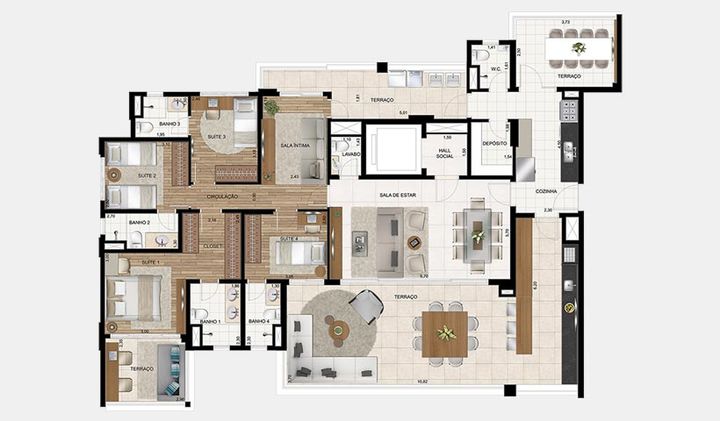 Imagem Apartamento com 4 Quartos à Venda, 213 m² em Santo Amaro - São Paulo