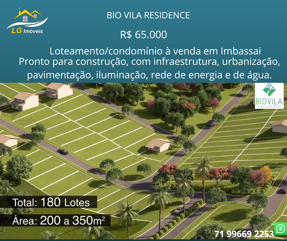 Imagem Terreno em Condomínio à Venda, 200 m²em  Açu Torre - Mata de São João