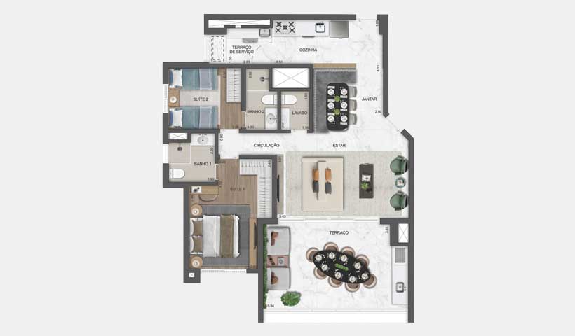 Apartamento com 3 Quartos à Venda, 105 m²em Chácara Califórnia - São Paulo
