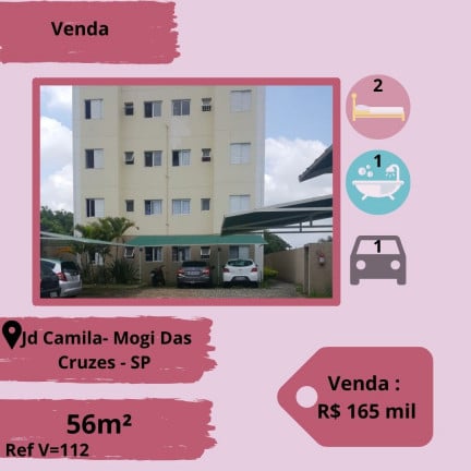 Imagem Apartamento com 2 Quartos à Venda, 56 m² em Vila Caputera - Mogi das Cruzes