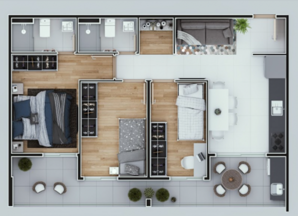Imagem Apartamento com 1 Quarto à Venda, 29 m² em Centro - Mogi das Cruzes