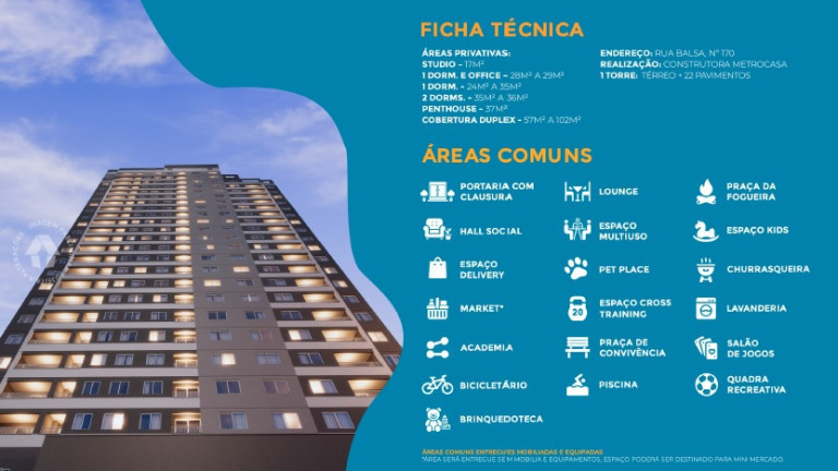 Apartamento com 2 Quartos à Venda,  em Vila Santa Delfina - São Paulo