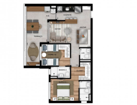 Apartamento com 2 Quartos à Venda, 56 m² em Saúde - São Paulo