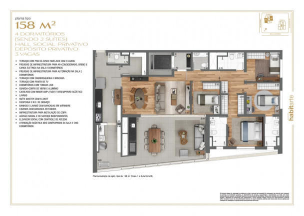 Imagem Apartamento com 3 Quartos à Venda, 158 m² em Cidade Monções - São Paulo