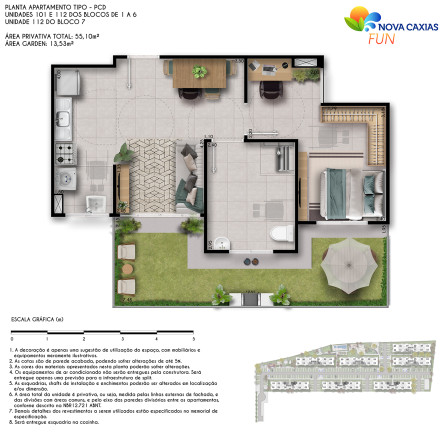 Foto do imóvel: Apartamento com 2 Quartos à Venda, 42 m²em Vila Ouro Preto - Duque de Caxias