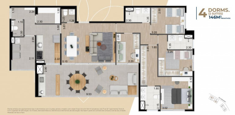 Imagem Apartamento com 3 Quartos à Venda, 114 m² em Vila Firmiano Pinto - São Paulo