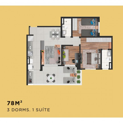 Imagem Apartamento com 3 Quartos à Venda, 82 m² em Penha de França - São Paulo