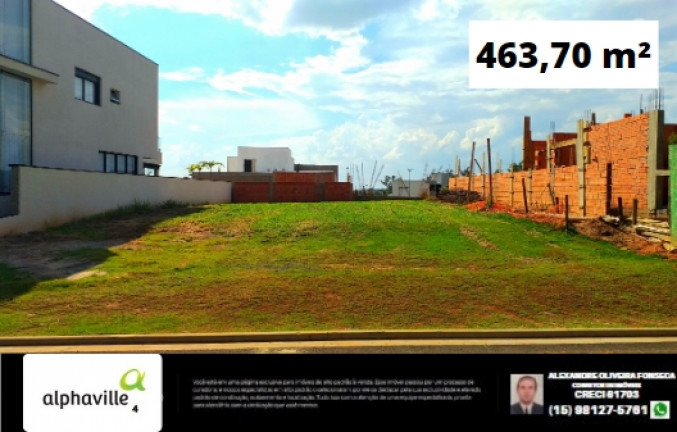 Imagem Terreno em Condomínio à Venda, 463 m² em Alphaville Nova Esplanada - Votorantim