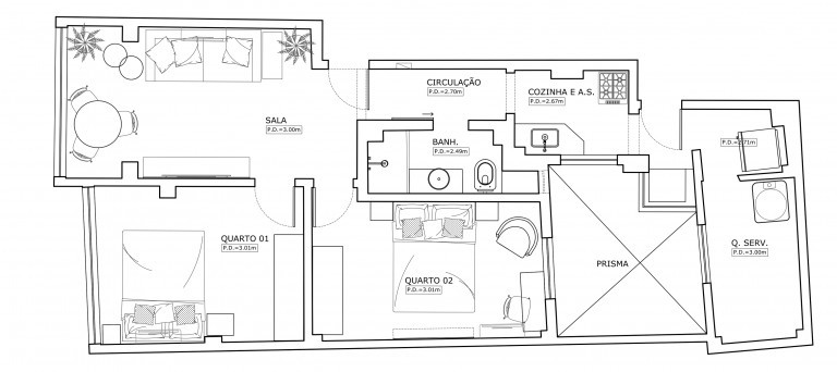 Imagem Apartamento com 2 Quartos à Venda, 55 m² em Copacabana - Rio de Janeiro
