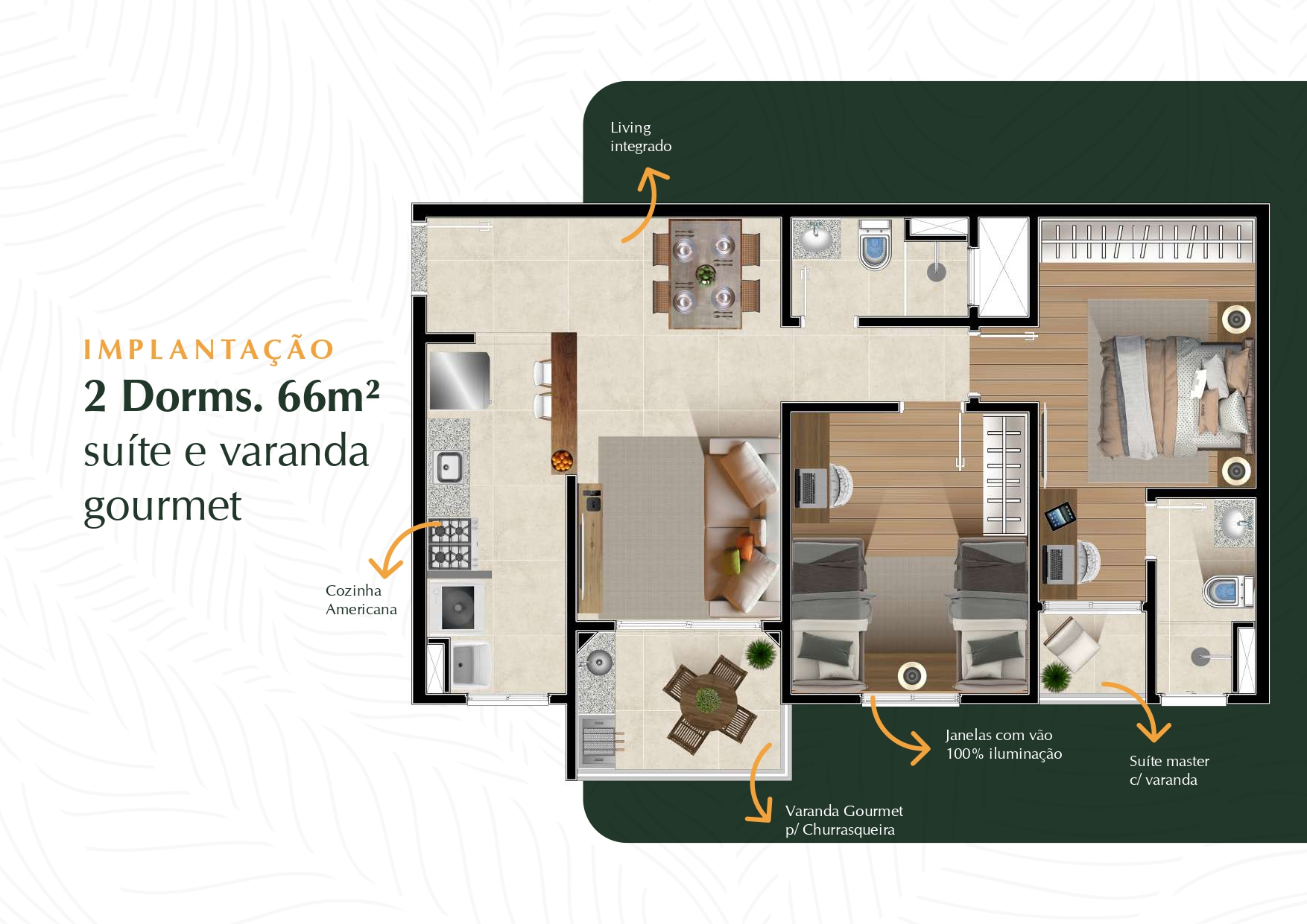 Imagem Apartamento com 2 Quartos à Venda, 66 m²em Centro - Jacareí