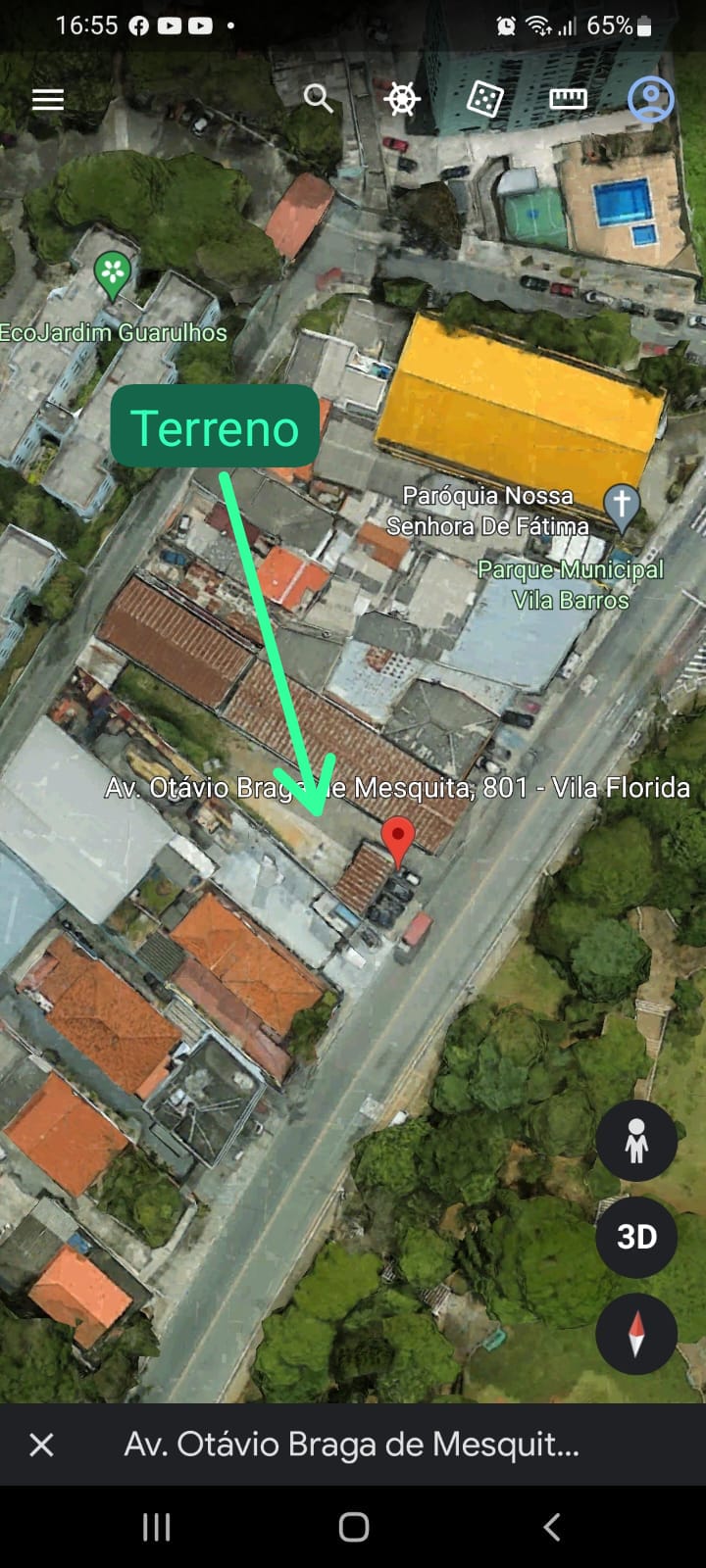 Imagem Terreno à Venda ou Locação, 519 m²em Vila Flórida - Guarulhos