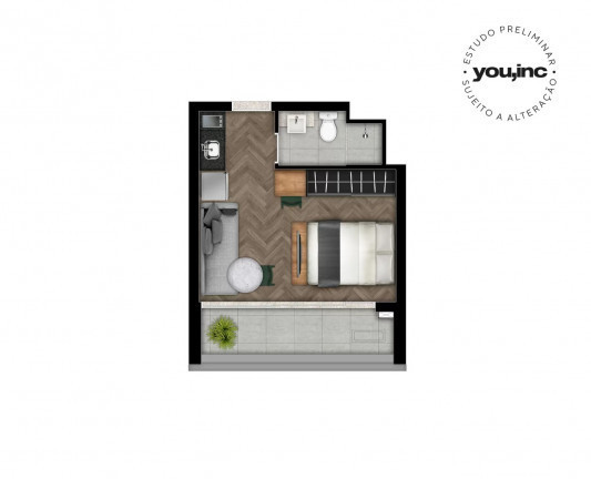 Apartamento com 1 Quarto à Venda, 36 m² em Consolação - São Paulo