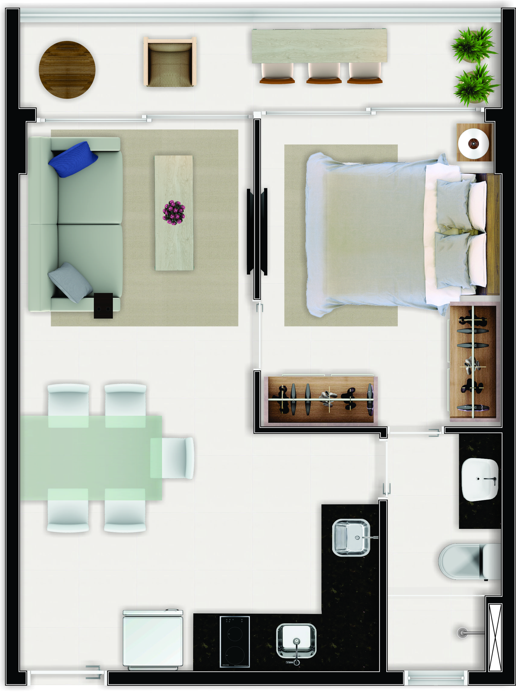 Foto do imóvel: Apartamento com 1 Quarto à Venda, 37 m² em Aldeota - Fortaleza