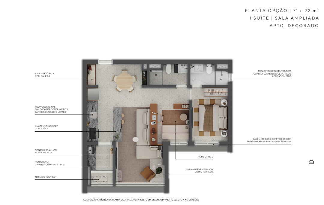 Foto do imóvel: Apartamento com 1 Quarto à Venda, 71 m² em Higienópolis - São Paulo