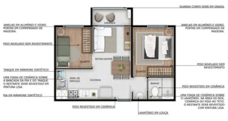 Imagem Apartamento com 2 Quartos à Venda, 37 m² em Paraisópolis - São Paulo