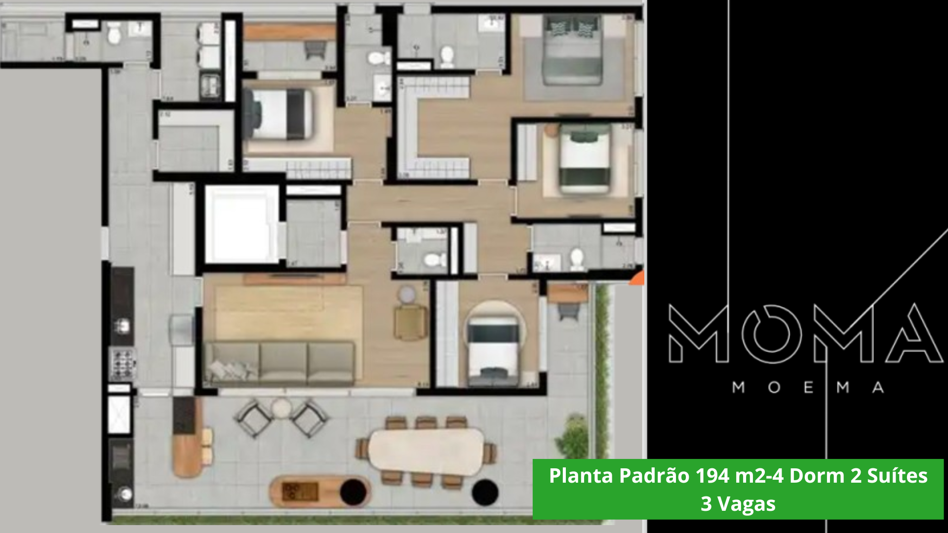 Apartamento à Venda, 147 m²em Indianópolis - São Paulo