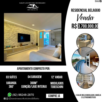 Imagem Apartamento com 3 Quartos à Venda, 300 m² em Adrianópolis - Manaus