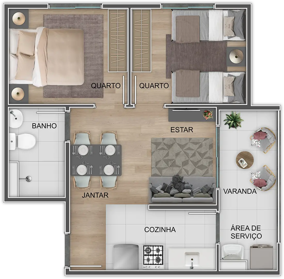 Apartamento com 2 Quartos à Venda, 45 m²em Jardim Independência - São Paulo