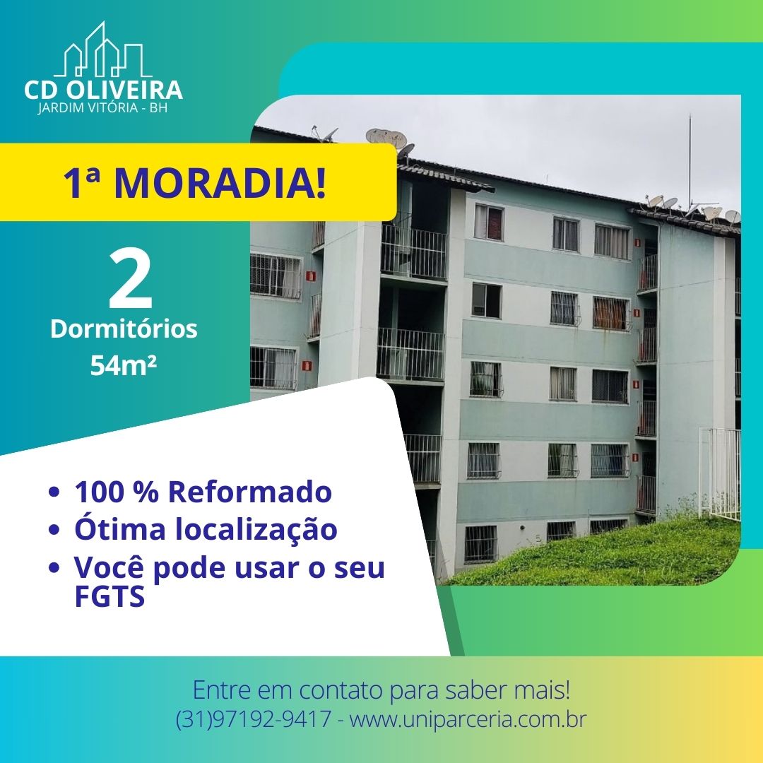 Imagem Apartamento com 2 Quartos à Venda, 48 m²em Jardim Vitória - Belo Horizonte