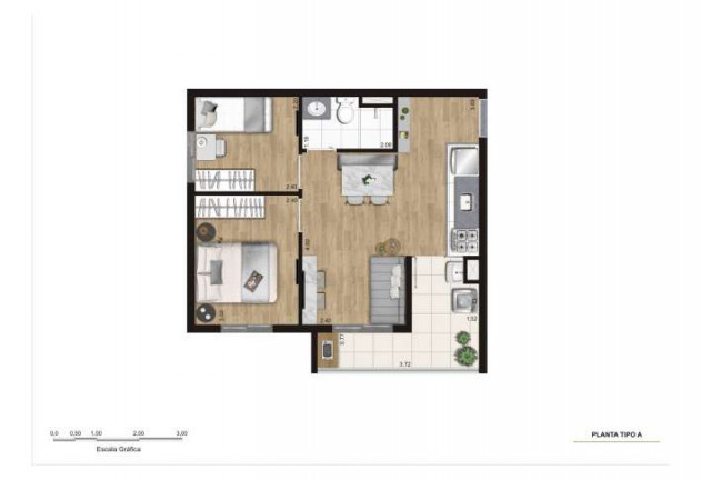 Apartamento com 2 Quartos à Venda, 42 m² em Vila Albertina - São Paulo