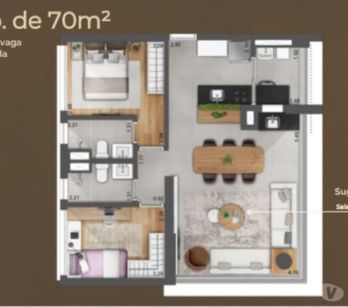 Imagem Apartamento com 3 Quartos à Venda, 70 m² em Perdizes - São Paulo