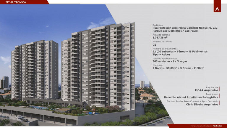 Imagem Apartamento com 2 Quartos à Venda, 59 m² em Parque São Domingos - São Paulo