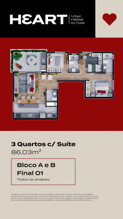 Imagem Apartamento com 3 Quartos à Venda, 85 m²em Santa Felicidade - Curitiba