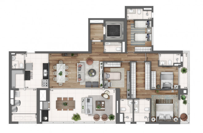 Apartamento com 4 Quartos à Venda, 190 m²em Perdizes - São Paulo