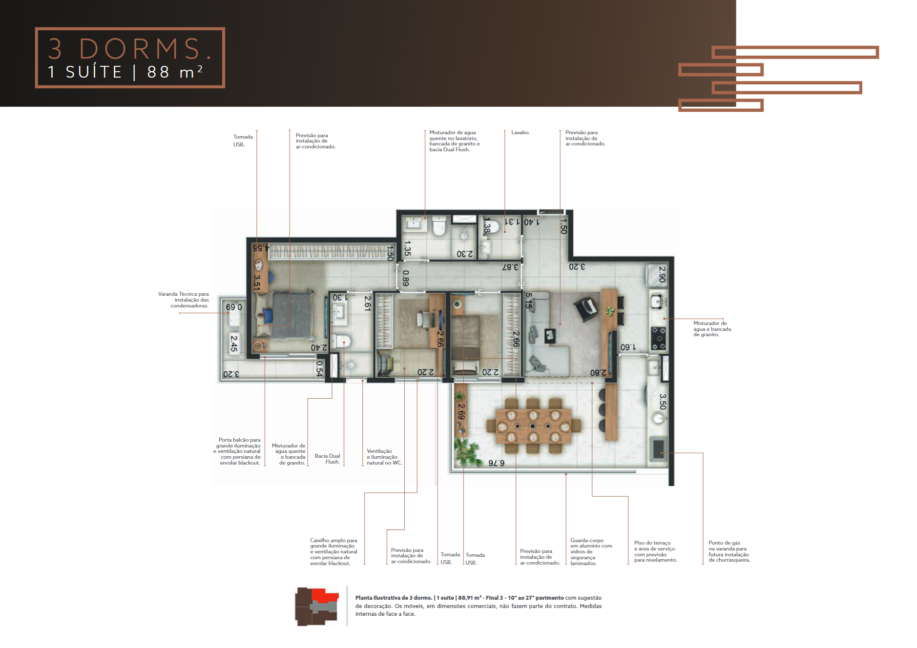 Foto do imóvel: Apartamento com 3 Quartos à Venda, 90 m² em Jardim Santo Amaro - São Paulo