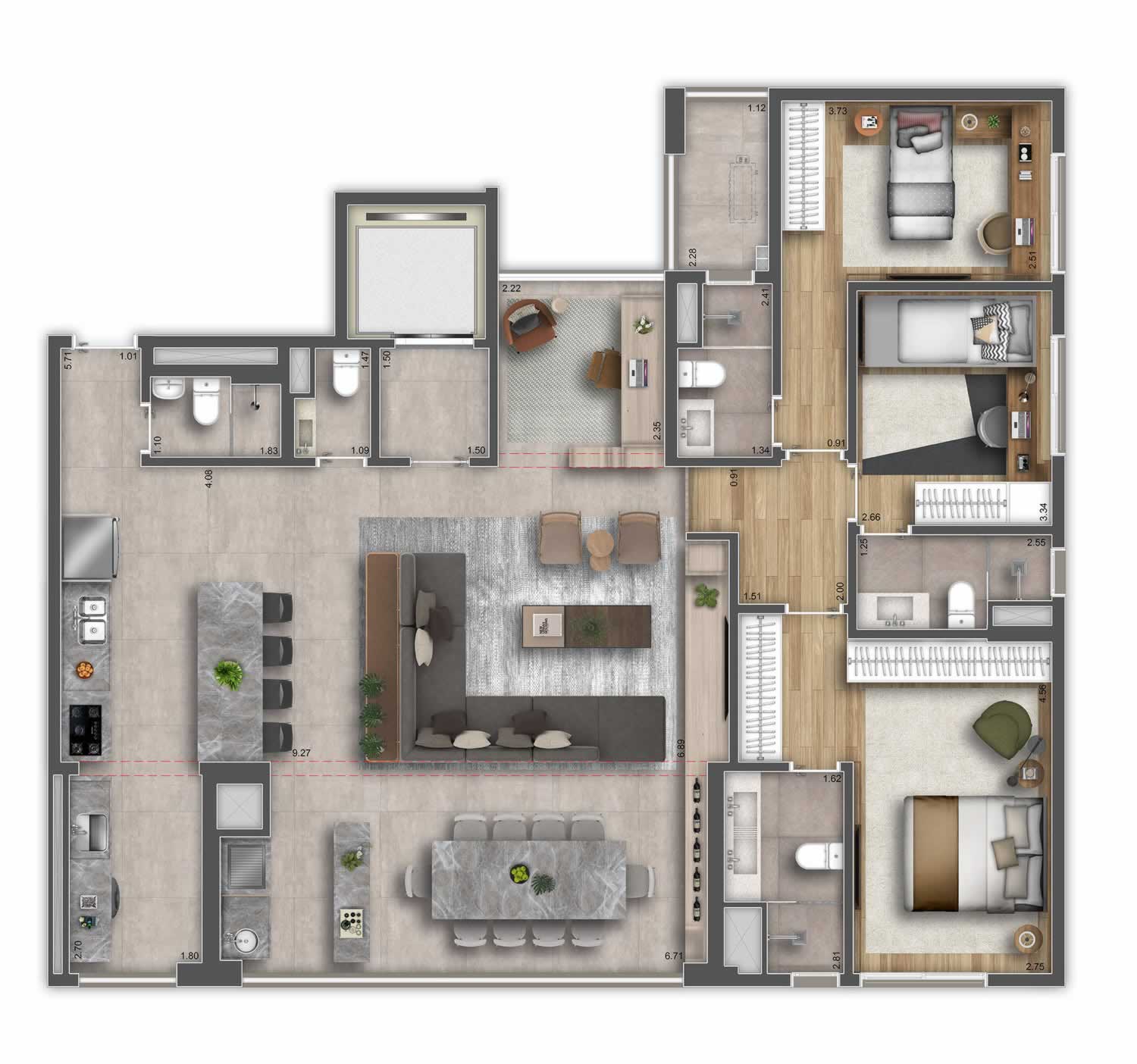 Apartamento com 2 Quartos à Venda, 80 m²em Vila Clementino - São Paulo
