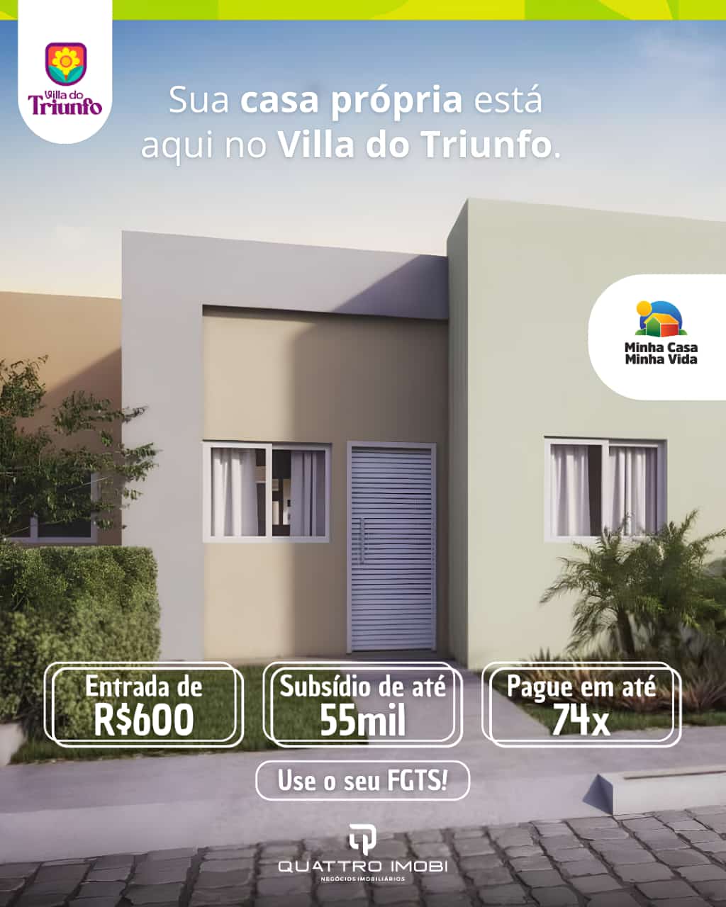 Foto do imóvel: Casa de Condomínio com 2 Quartos à Venda, 45 m² em  - 
