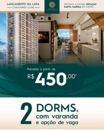 Imagem Apartamento com 2 Quartos à Venda, 41 m² em Lapa - São Paulo