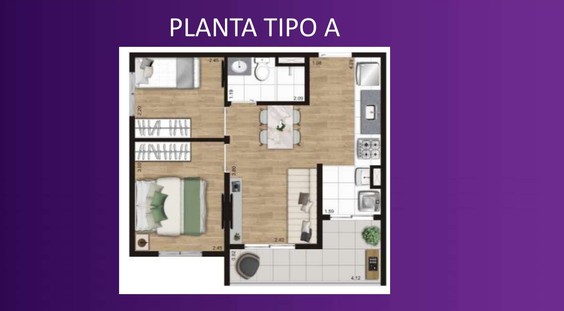 Apartamento com 2 Quartos à Venda, 35 m²em Vila Mira - São Paulo