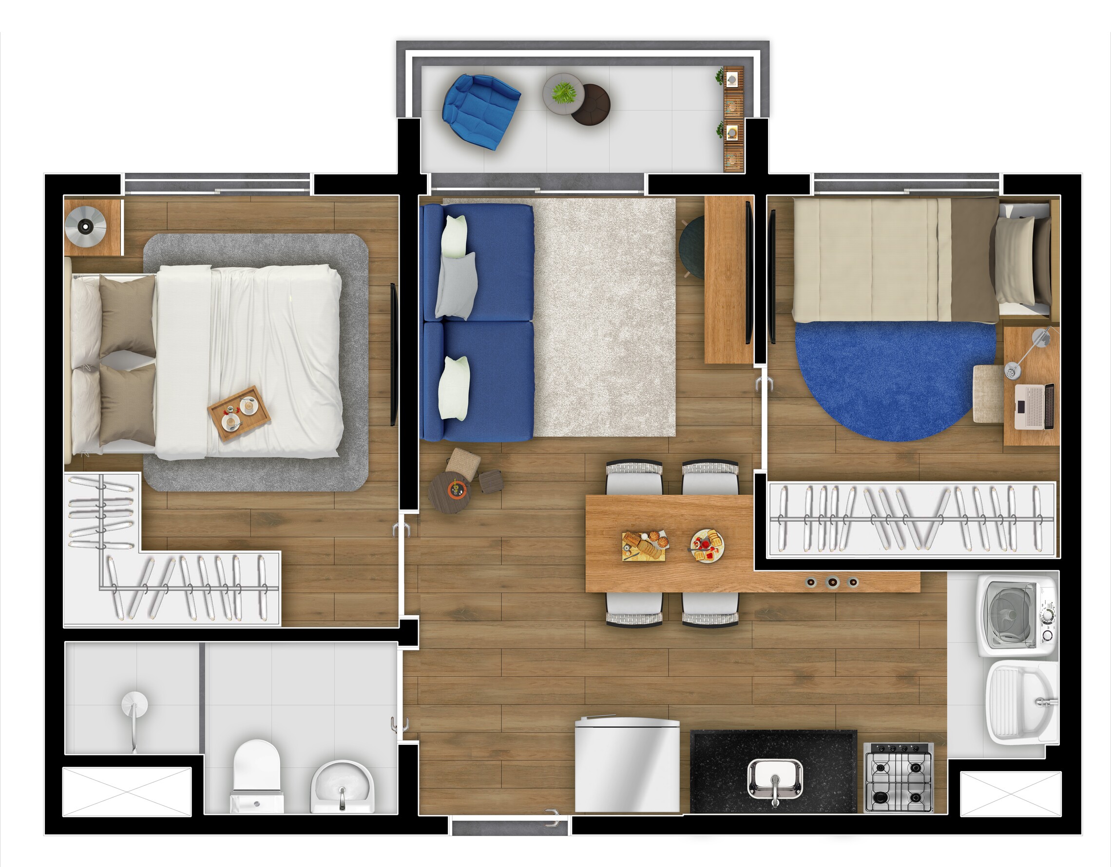 Foto do imóvel: Apartamento com 2 Quartos à Venda, 37 m² em Santo Amaro - São Paulo