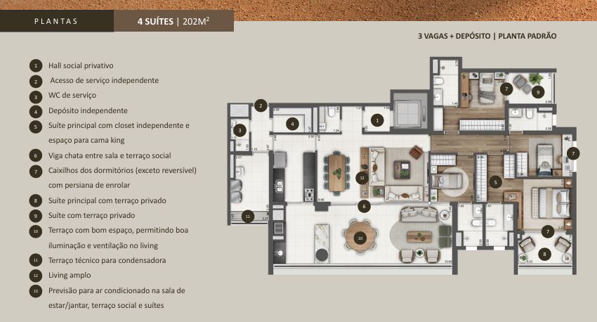 Foto do imóvel: Apartamento com 4 Quartos à Venda, 170 m² em Cidade Monções - São Paulo