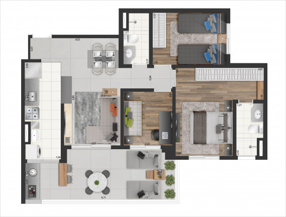 Apartamento com 2 Quartos à Venda, 58 m² em Penha de França - São Paulo