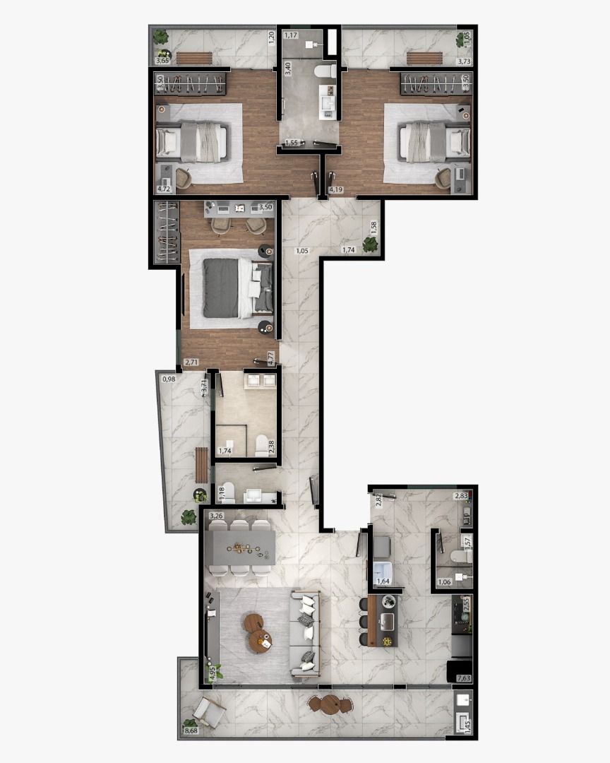 Foto do imóvel: Apartamento com 3 Quartos à Venda, 152 m² em Aeroporto - Juiz de Fora