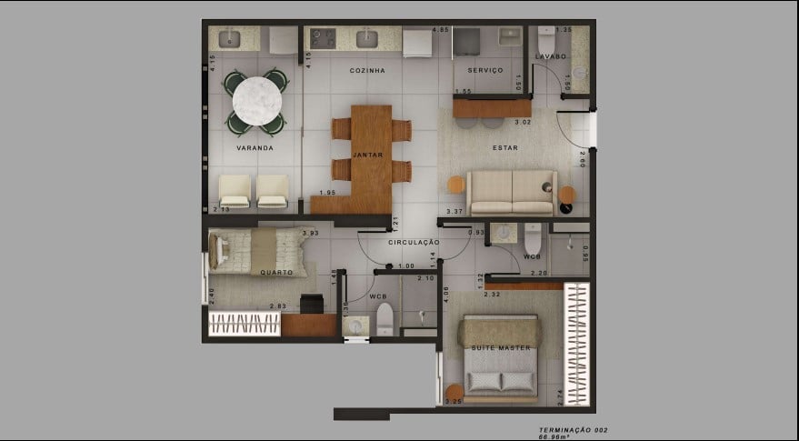 Foto do imóvel: Apartamento com 2 Quartos à Venda, 68 m² em Jatiúca - Maceió