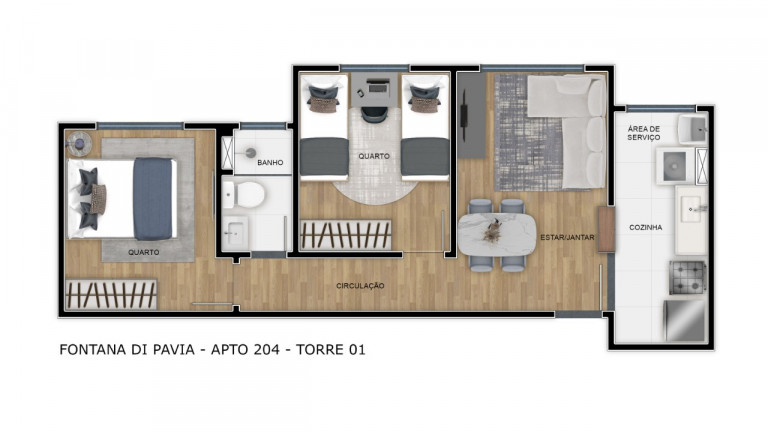 Imagem Apartamento com 2 Quartos à Venda, 47 m² em Cambeba - Fortaleza