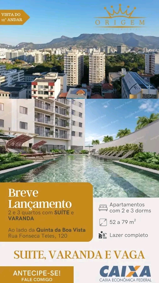 Imagem Apartamento com 2 Quartos à Venda, 54 m²em São Cristóvão - Rio de Janeiro