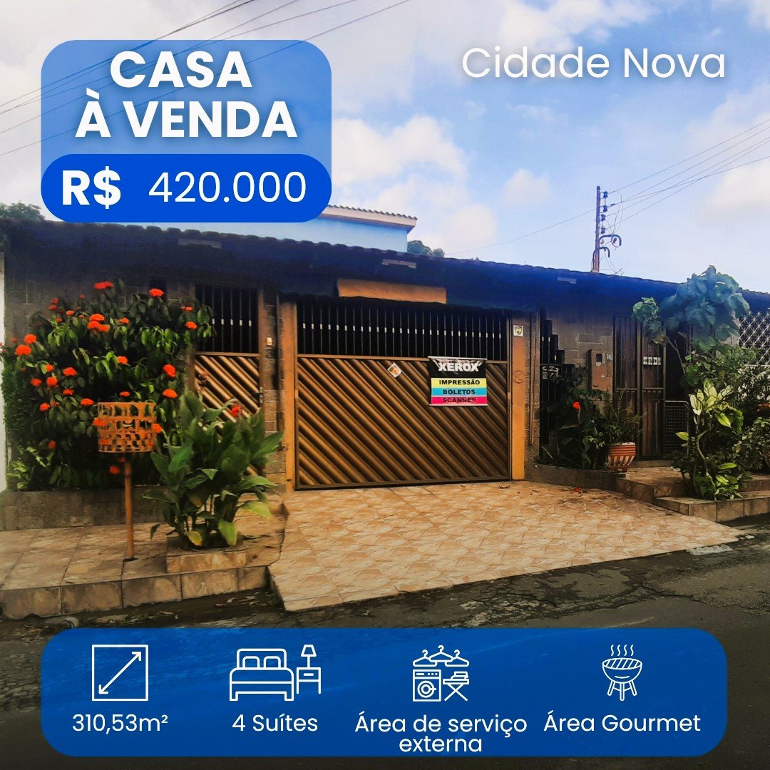 Foto do imóvel: Casa com 4 Quartos à Venda, 254 m²em Novo Aleixo - Manaus