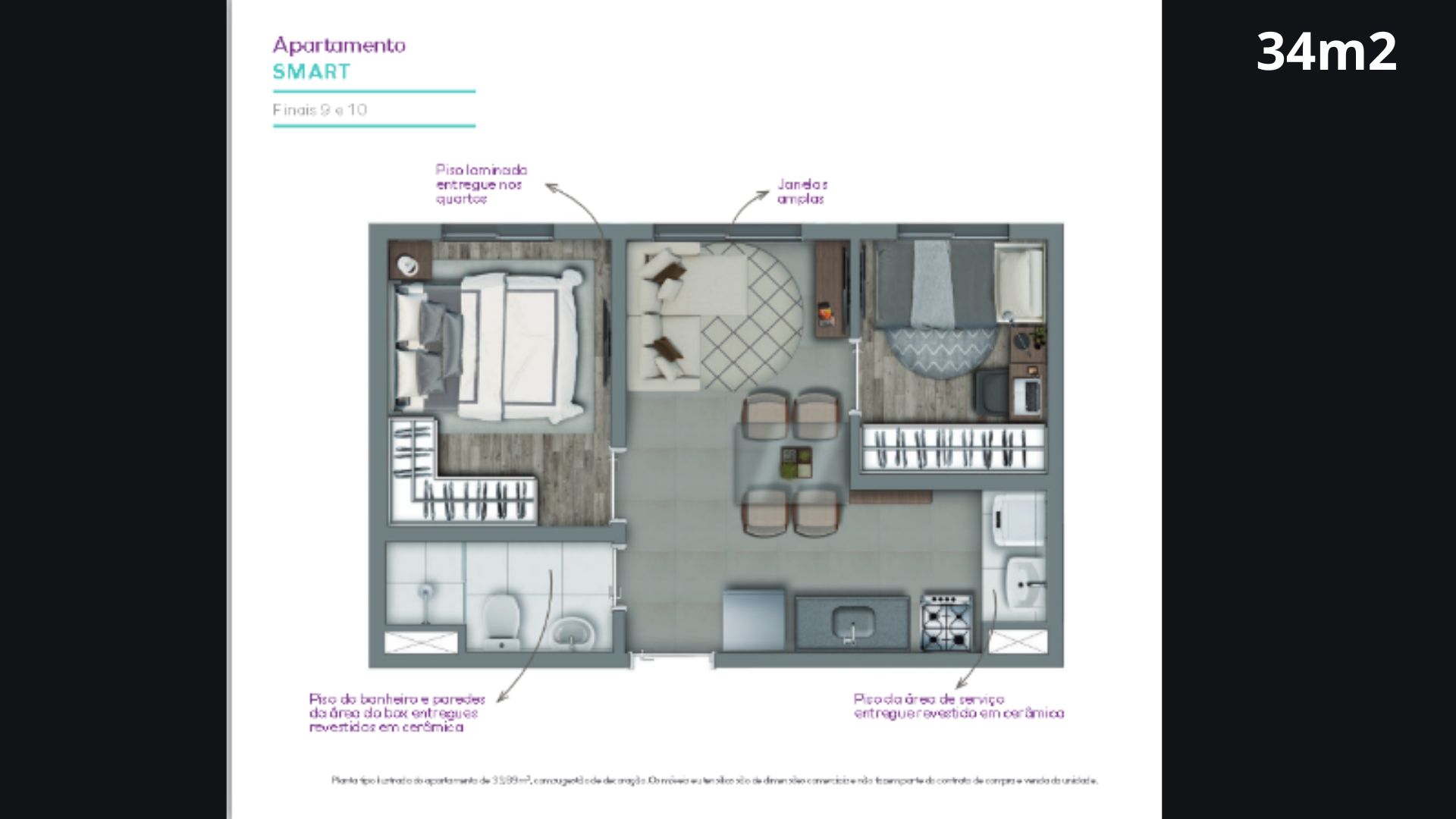 Imagem Apartamento com 2 Quartos à Venda, 34 m²em Parque São Lucas - São Paulo