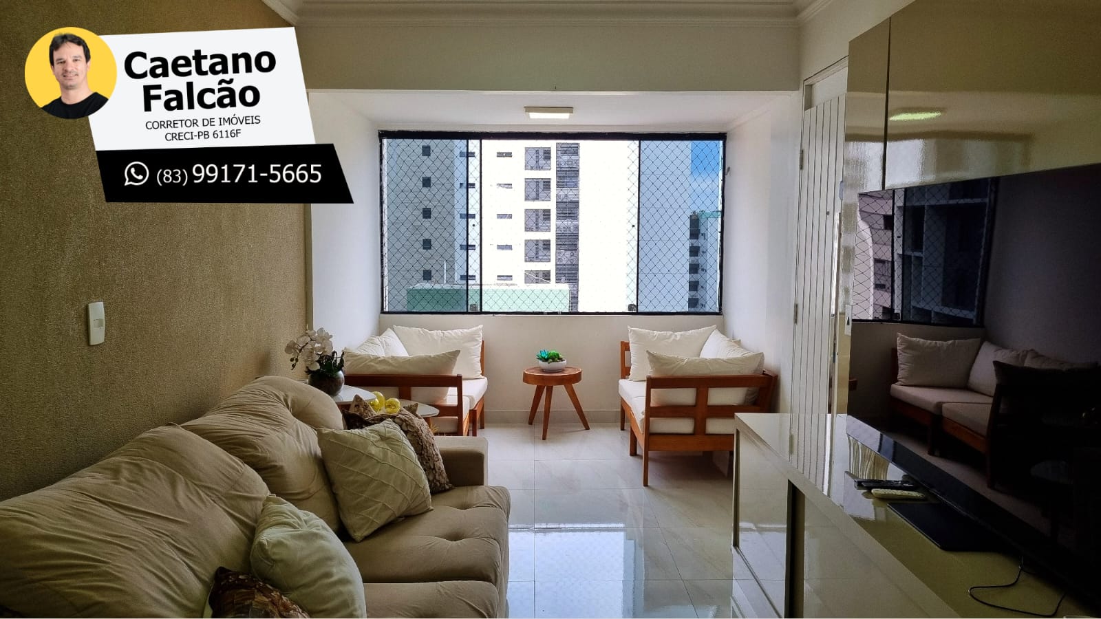 Apartamento com 3 Quartos à Venda, 125 m²em Intermares - Cabedelo