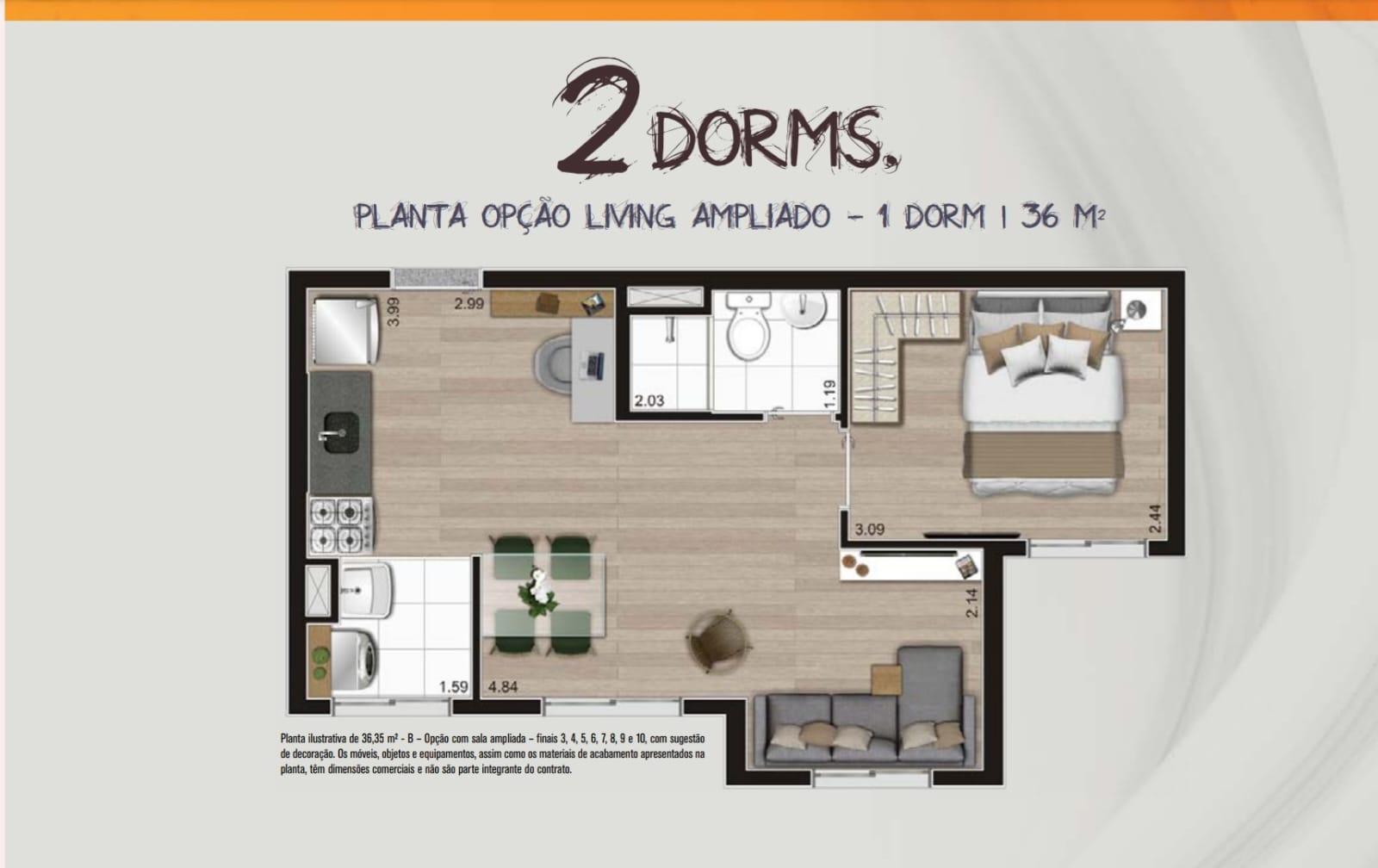 Apartamento com 2 Quartos à Venda, 36 m²em Cambuci - São Paulo