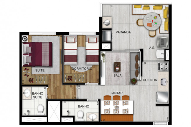 Imagem Apartamento com 3 Quartos à Venda, 60 m² em Vila Esperança - São Paulo