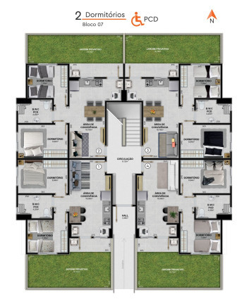Imagem Apartamento com 2 Quartos à Venda, 42 m² em Cristo Rei - Içara
