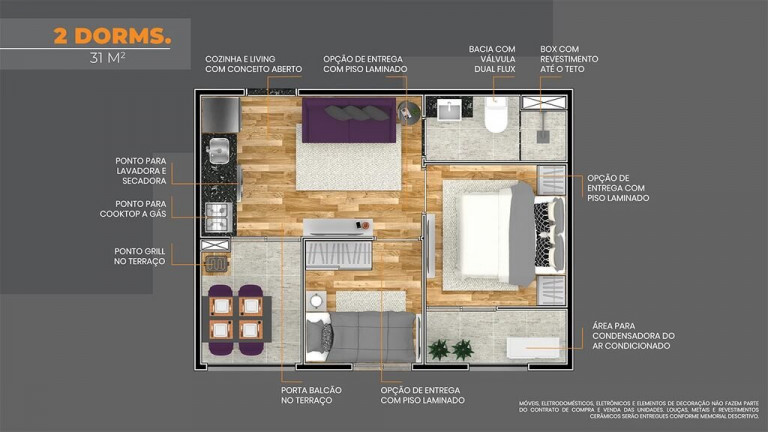 Imagem Cobertura com 1 Quarto à Venda, 31 m² em São Miguel - São Paulo